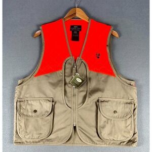 Boyt Vest Womens Medium Khaki Orange Hi Vis Outdoor Upland Game Bird Hunting New